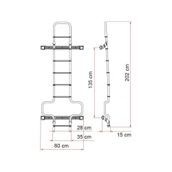 Fiamma Deluxe DJ Ducato H3 Jumper – Boxer Sabit 7 Adımlı Merdiven