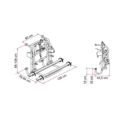 Fiamma Lift 77 Manuel Asansörlü Bisiklet Taşıyıcı
