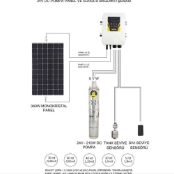 Hegel Solar Dalgıç Pompa DC 4, 48V 750W 15,5A