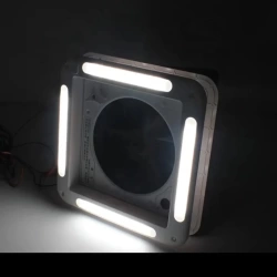 Karavan Tavan Heki 36x36cm Led Işıklı Çift Yönlü Fanlı Sineklikli