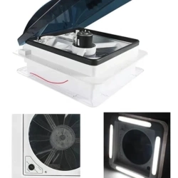 Karavan Tavan Heki 36x36cm Led Işıklı Çift Yönlü Fanlı Sineklikli