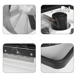 Karavan Tavan Heki 36x36cm Led Işıklı Çift Yönlü Fanlı Sineklikli