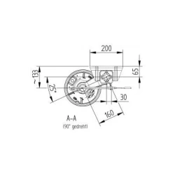 KNOTT 1050 kg Frenli Dingil (1400mm)