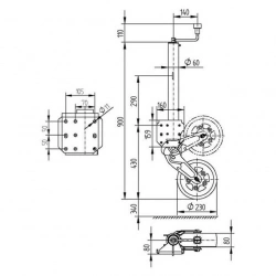 KNOTT - ATK60 Destek Tekerleği