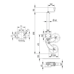 KNOTT - ATK60V Destek Tekerleği