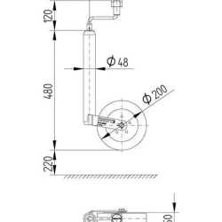 KNOTT - TK48 Destek Tekerleği