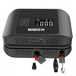 KOBB KB420 12Volt/Şarjlı 150PSI Taşınabilir Dijital Basınç Göstergeli Led Aydınlatmalı Lastik Şişirme Pompası