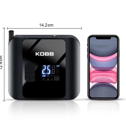 KOBB KB420 12Volt/Şarjlı 150PSI Taşınabilir Dijital Basınç Göstergeli Led Aydınlatmalı Lastik Şişirme Pompası
