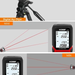 KOBB KBL100 100m Profesyonel Li-ion Şarjlı Lazer Metre