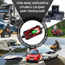 KOBB KBS4A 6/12V 120A Dijital Akü Şarj / Akü Bakım / Desülfatör ve Power Supply