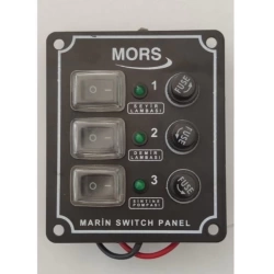 Mors 3’lü Switch Panel - Dikey