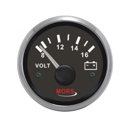 Mors Voltmetre 12 V Siyah