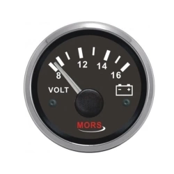 Mors Voltmetre 24 V Siyah