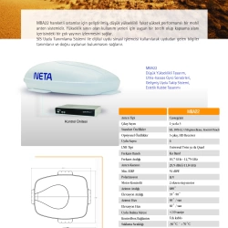 NETA MBA22 Tek Çıkışlı Mobilsat Karavan Otobüs Araç Uydu Anteni