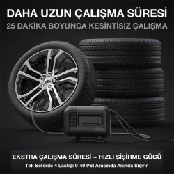 NOCO AIR10 12Volt 60 PSI Ayarlanabilir Dijital Basınç Göstergeli Profesyonel Lastik Şişirme Pompası