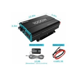 Renogy 1000W Tam Sinüs 12V İnvertör