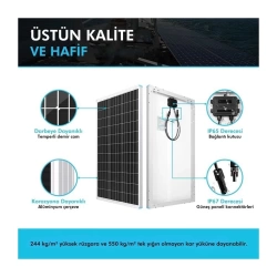 Renogy Güneş Paneli 80 Watt 12V (Monokristal)