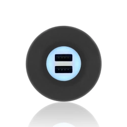 Sanel 12/24V USB Şarj Ünitesi Mavi Ledli (2,1A)
