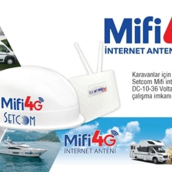 Setcom Karavan Mobil İnternet Anteni STC4500