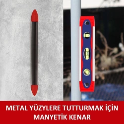 WORKPRO WP262027 225MM Manyetik Şoka Dayanıklı Torpedo Su Terazisi