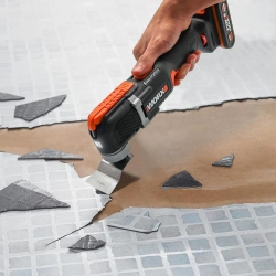 WORX WX696 20Volt 2.0Ah. Li-ion Profesyonel Çok Amaçlı Devir Ayarlı Şarjlı Kesme, Raspalama ve Zımpara