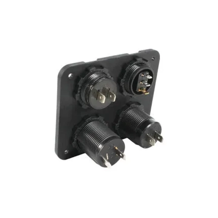 12V 2 USB ŞARJ SOKETİ+VOLTMETRE ÇAKMAKLIK +ON OFF DÜĞMESİ