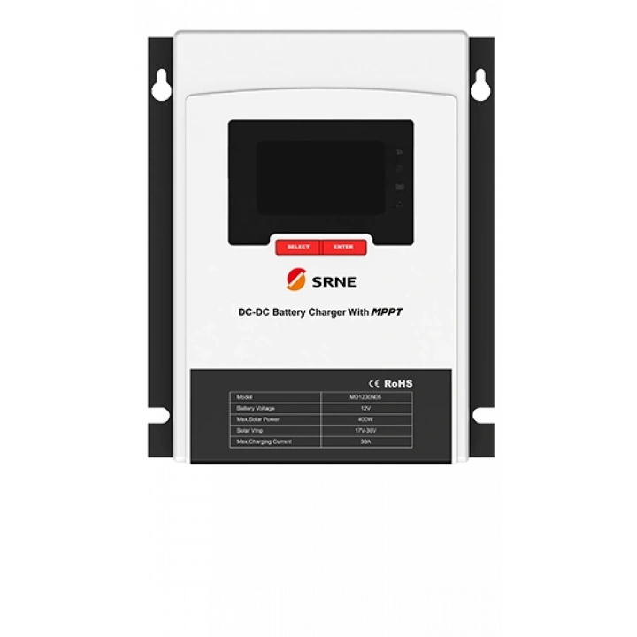 12V 30A MPPT Solar Charge Controller + DC/DC Charger