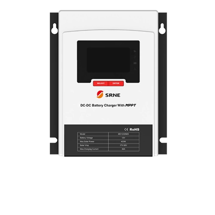 12V 50A MPPT Solar Charge Controller + DC/DC Charger