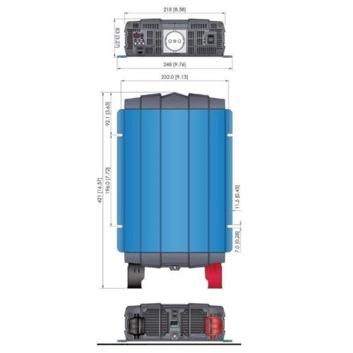 48V 1000W (Rack Mounth) Tam Sinüs Inverter, Cotek