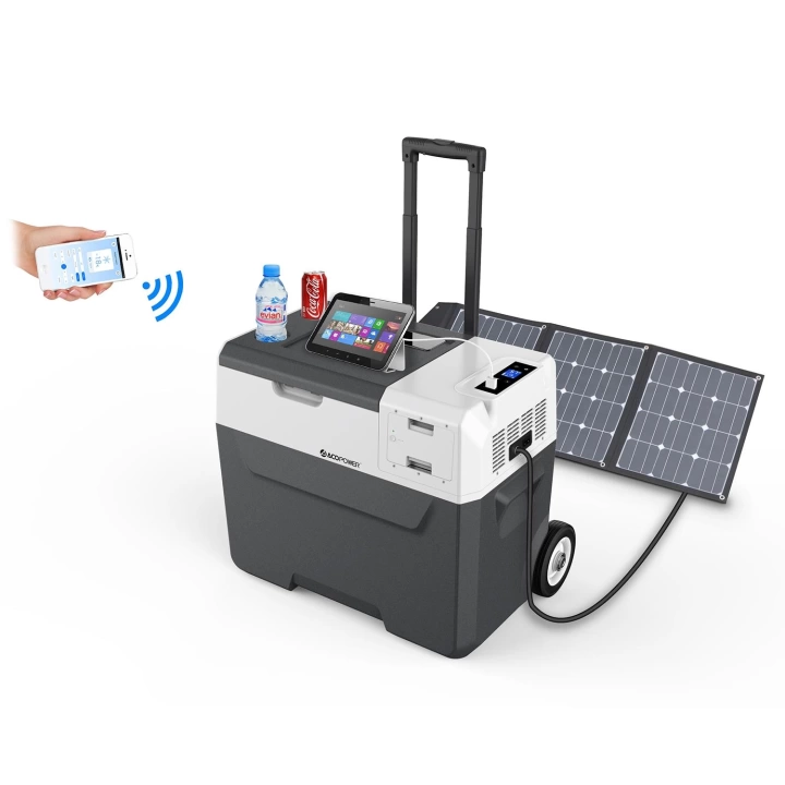 Acopower X40A 12/24/220Volt Akülü/Kablolu 40Litre Kompresörlü Outdoor Oto Buzdolabı