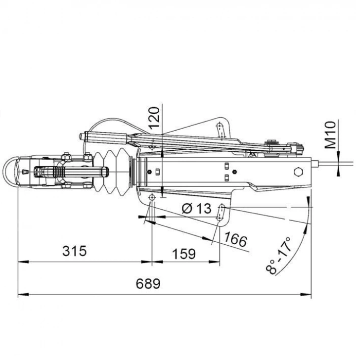 AL-KO 1500-2700KG 16372051 Frenli Kaplin