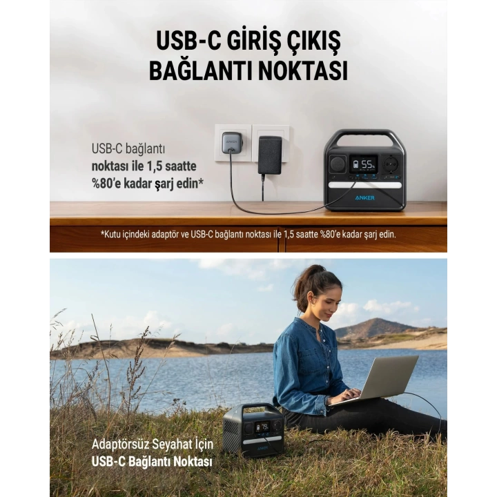 Anker 521 Powerhouse 256W Taşınabilir Şarj İstasyonu