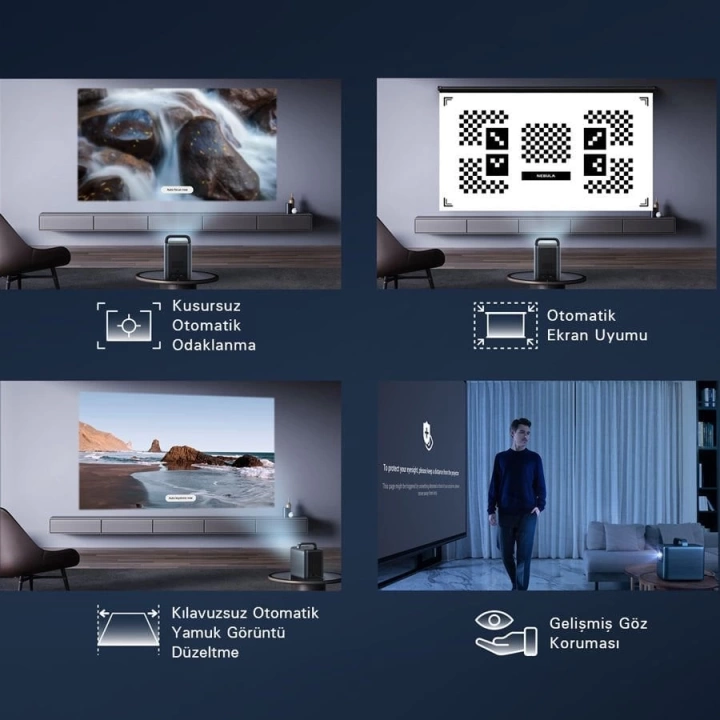 Anker Nebula Cosmos Laser 4K Akıllı Taşınabilir Projeksiyon Cihazı