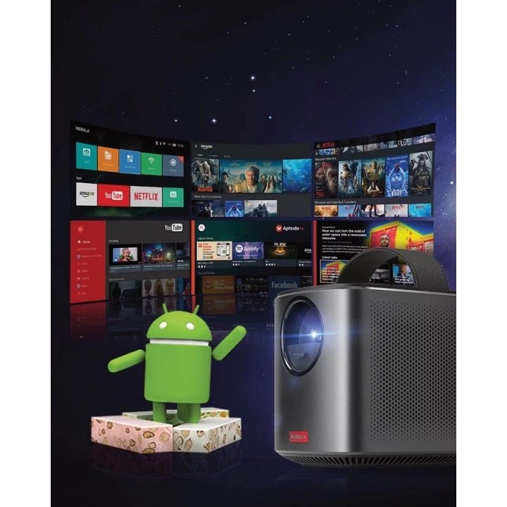 Anker Nebula Mars II Pro Akıllı Taşınabilir WiFi Kablosuz Projeksiyon Cihazı TV Box