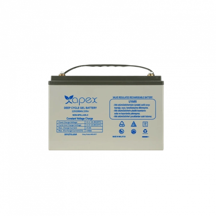 Apex Karbon Jel Aküler 12V - 100A