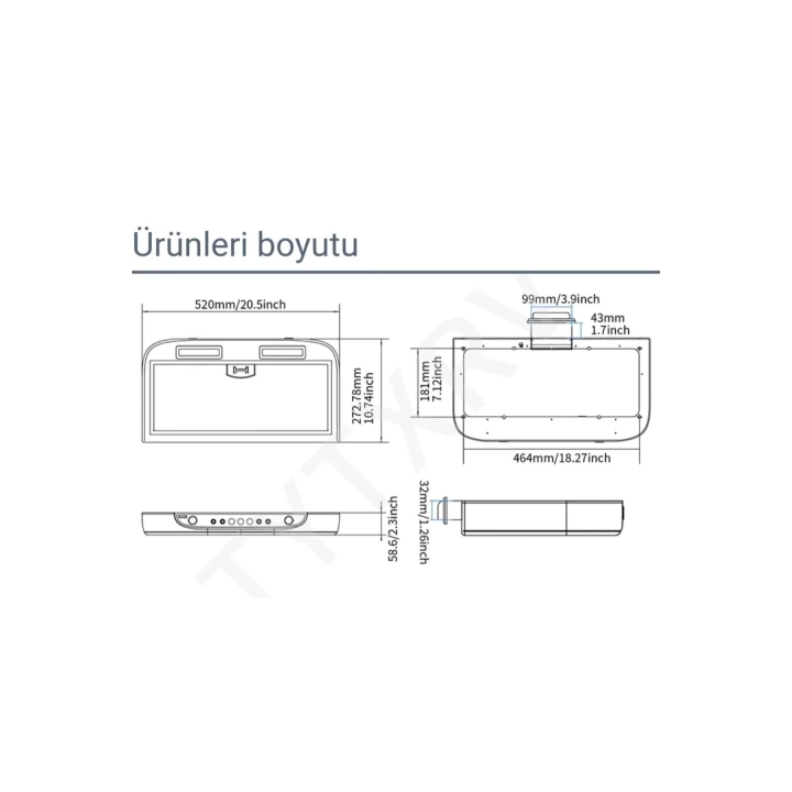 Aspiratör Davlumbaz Led Işıklı 3 Fanlı Paslanmaz Çelik Filtre Dokunmatik