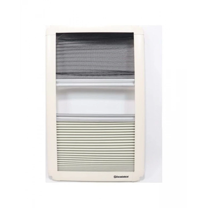 Berhimi 50x30 Dikey Amörtisörlü Karavan Penceresi (Sineklikli Güneşlikli)