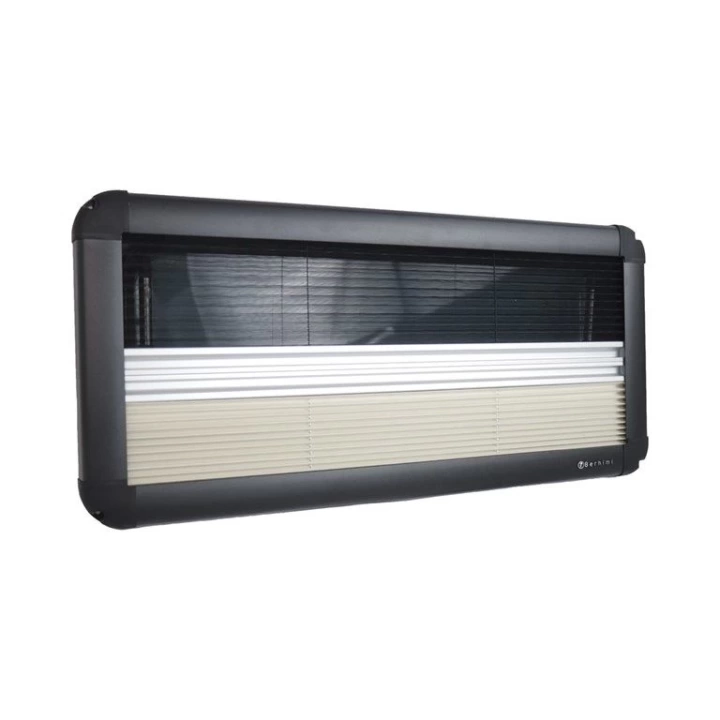 Berhimi 55x145 Amortisörlü Karavan Penceresi (Sineklikli Güneşlikli)
