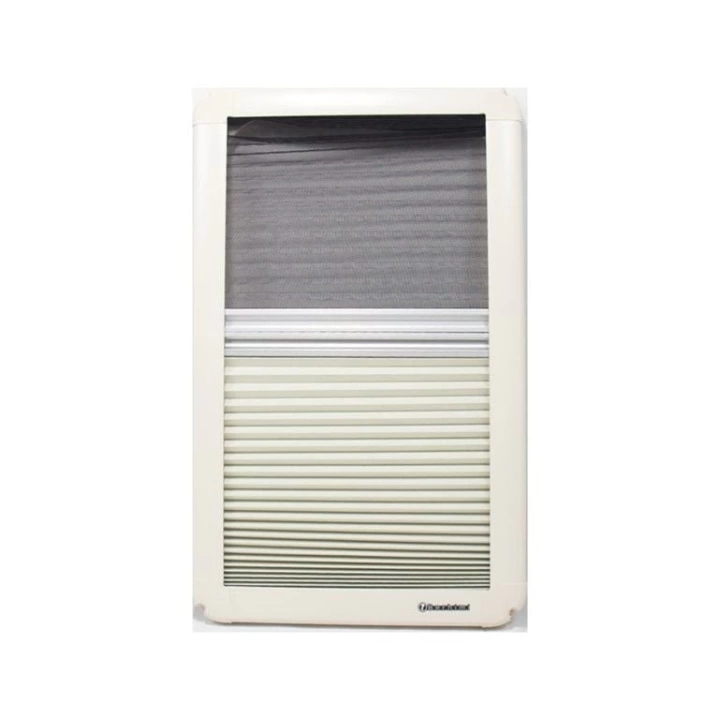 Berhimi 60 x 35 Dikey Amörtisörlü Karavan Penceresi (Sineklikli Güneşlikli)