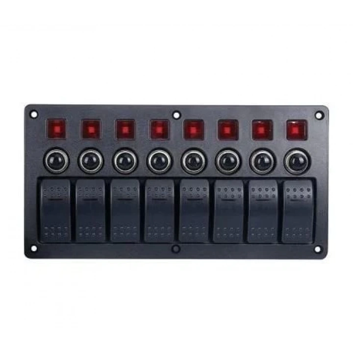 BFY 8Lİ   SWITCH PANEL OTOMATİK SİGORTA VE IŞIKLI