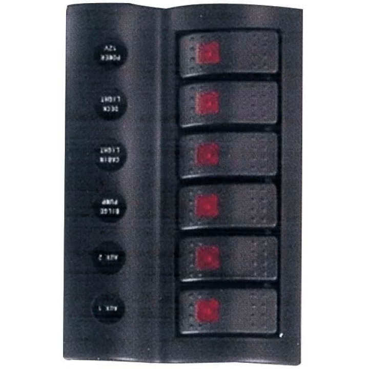 Bfy Switch Panel Otomatik Sigortalı Işıklı - B.S 6lı