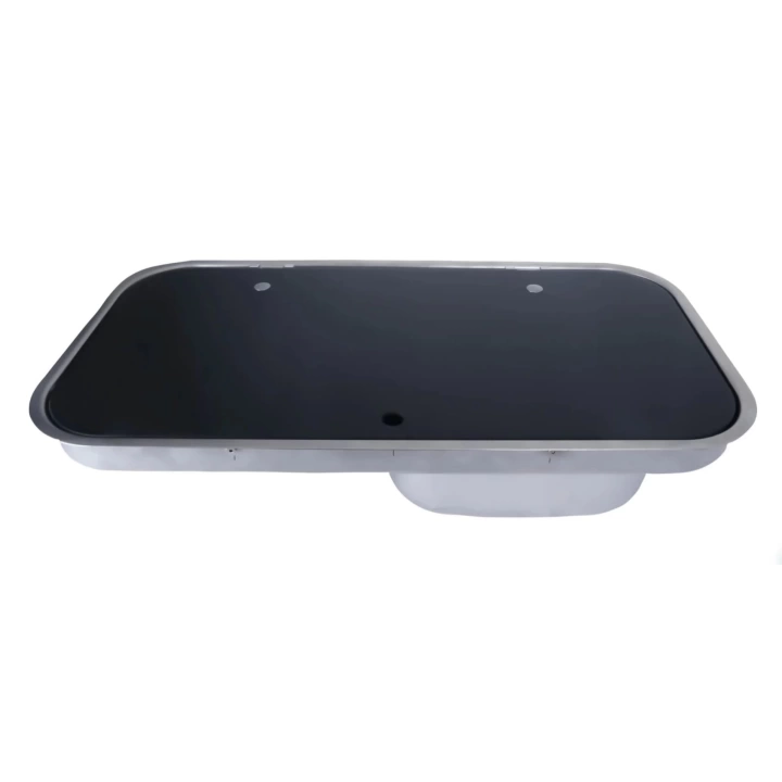Cam Kapaklı Çiftli Gömme Ocaklı Evye – FSM 3453
