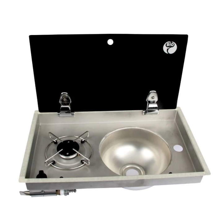 Cam Kapaklı Tekli Gömme Ocaklı Evye – FSM 3401