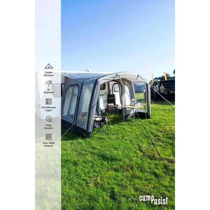 Campasist Air-350K1 Çift Bölmeli Havalı Karavan Tentesi 350x330x235