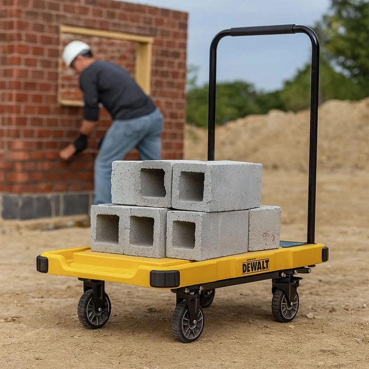 DEWALT DWT710 200Kg Profesyonel Katlanabilir Dört Tekerlekli Yük ve Paket Taşıma Arabası