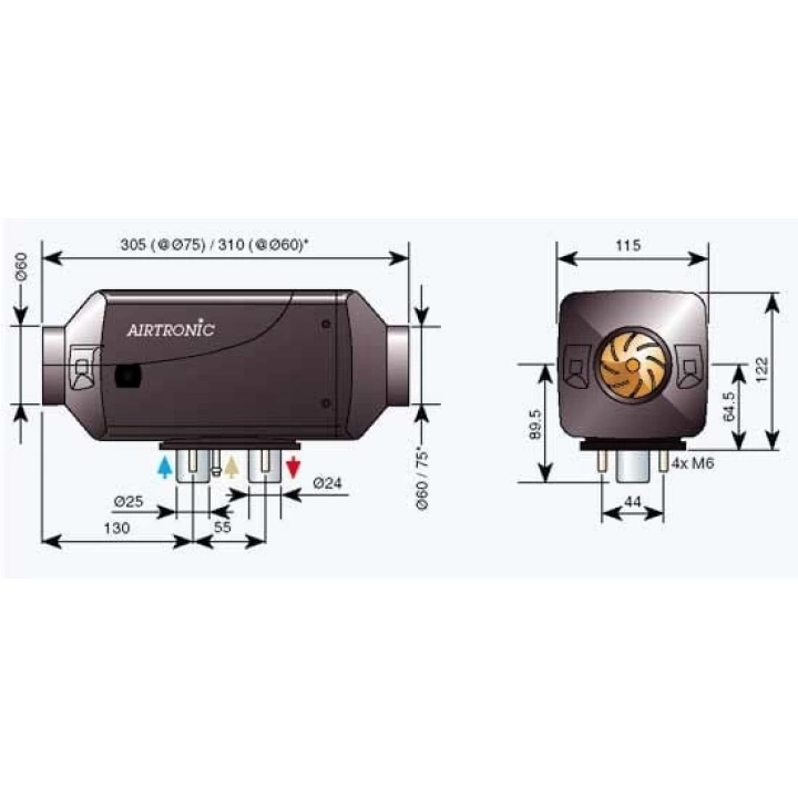 Eberspächer Airtronic D2L 12V Dizel Isıtıcı Yeni Model
