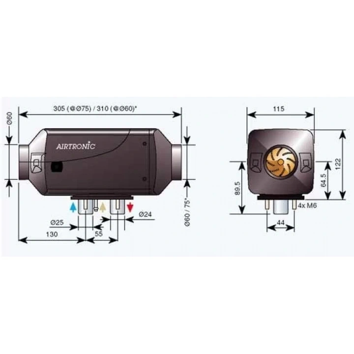 Eberspächer Airtronic D2L 24V Dizel Isıtıcı Yeni Model
