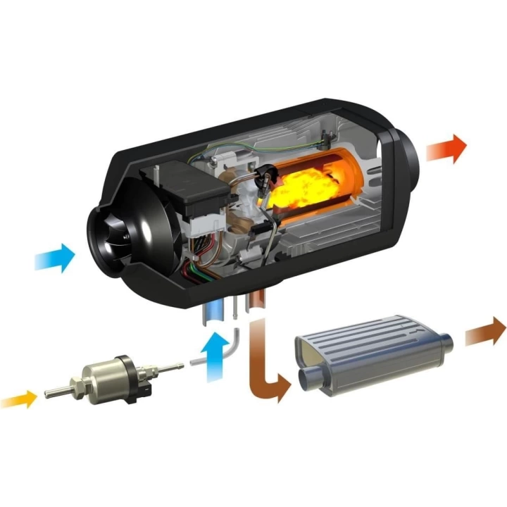 Eberspächer Airtronic D4L 12V-24V Dizel Isıtıcı Yeni Model