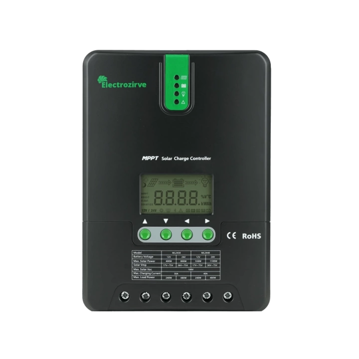 Electrozirve ML Serisi MPPT Solar Şarj Kontrol Cihazı 30 Amper / 100V PV Giriş