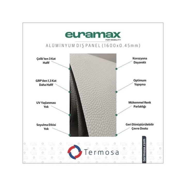 Euramax Alüminyum Panel 1600x0.45mm